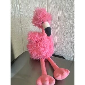 Pink Fuzzy Flamingo Plush Stuffed Animal